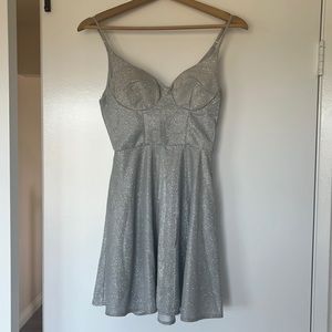 beautiful silver dress